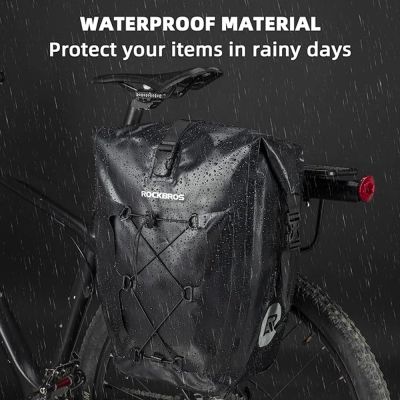2. Rockbros 30140022001 wasserdichte Fahrradträgertasche – Schwarz