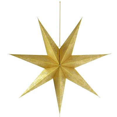 2. Dekorativer Papierstern, 60 cm, Gold