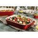 7. 3er-Set rechteckige Keramikteller STAUB 40508-171-0 - rot