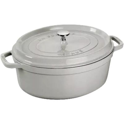 STAUB LA COCOTTE Ovaler Gusseisentopf 3,2 ltr, Trüffel
