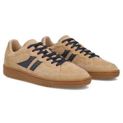 5. Herren-Lederschuhe, beige Sneaker, Filippo MP7794