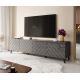 3. ABETO TV-Schrank 200x42x52 Graphit/Glanzgraphit