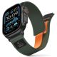 Tech-Protect Nylon Elite Armband für Apple Watch 44/45/46/49 mm - Grün/Orange