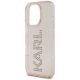 6. Karl Lagerfeld IML Strass Logo iPhone 16 Pro Hülle - Rosa