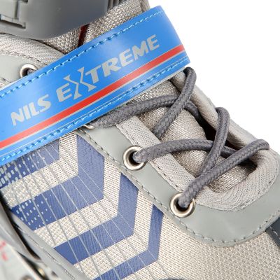 9. NH18192 4in1 GRAU-BLAU GRÖSSE M (34-38) ROLLSCHUHE MIT HOCKEY-ÄRMEL NILS EXTREME