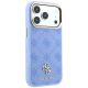 4. Guess Peony 4G MagSafe Hülle mit kleinem Logo für iPhone 18 Pro Max / 17 Pro Max – Hellblau