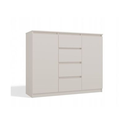 Kommode mit 2 Türen und 4 Schubladen, Kaschmir-Set