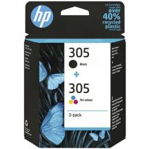 HP Tinte Schwarz + Farbe HP305= 6ZD17AE