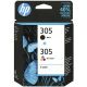HP Tinte Schwarz + Farbe HP305= 6ZD17AE