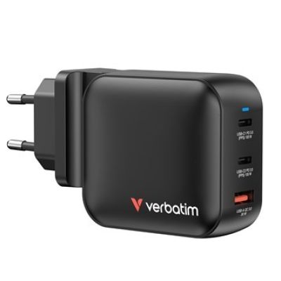 Verbatim GaN Ladegerät 100W Universal Schwarz AC Schnellladung Intern