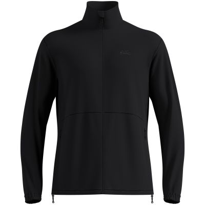 Herren-Fleecejacke mit durchgehendem Reißverschluss Odlo CLASSIC FLEECE Mid layer full zip, schwarz