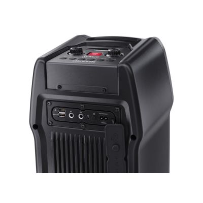 7. Sharp PS-931 Tragbarer Party-Lautsprecher, Schwarz, 180 W