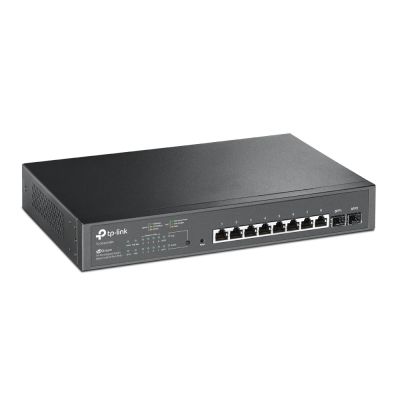2. TP-Link JetStream TL-SG2210MP Managed Network Switch L2/L2+ Gigabit Ethernet (10/100/1000) mit PoE-Unterstützung, 1 HE, Schwarz