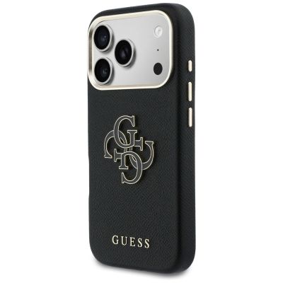 2. Guess FW Resin Logo Hülle für iPhone 17 Pro - Schwarz