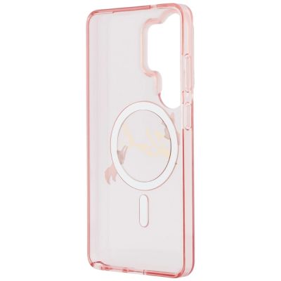 7. Karl Lagerfeld IML KC Script MagSafe Hülle für Samsung Galaxy S26 Ultra – Pink