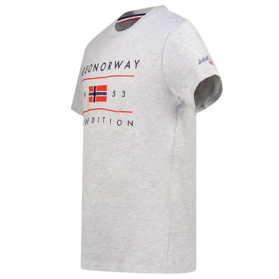 4. Geographical Norway Jezolo DB 254 M T-Shirt SY9738H/GN-Blended Gray