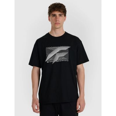 Herren-T-Shirt mit Aufdruck, reguläre Größe F 4FRAW25TTSHM3259-20S