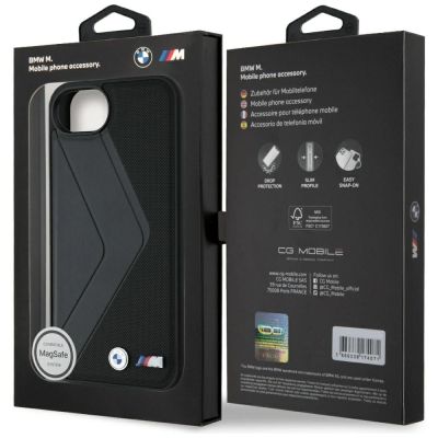 8. BMW Oversized Stripes MagSafe Hülle für iPhone 16e - Schwarz