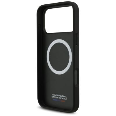 7. BMW M Carbon Tricolor Line MagSafe Case für iPhone 17 Pro Max - Schwarz