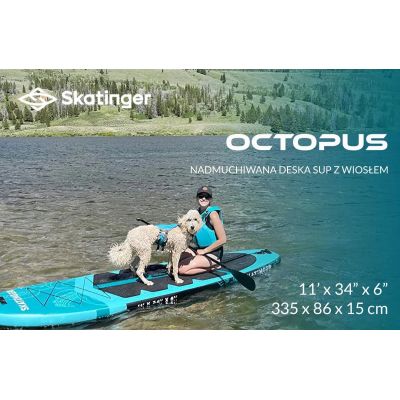 4. SUP SKATINGER Octopus Board 335x86x15 cm Allround
