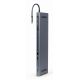 2. GEMBIRD MULTI-ADAPTER USB TYP-C 9IN1 (USB-HUB + HDMI + VGA + PD + KARTENLESER + LAN + 3,5-MM-AUDIO) FARBE GRAU