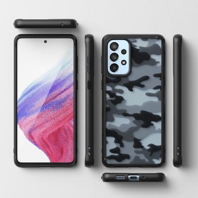 8. Ringke Fusion Matte TPU-Hülle mit Rahmen für Samsung Galaxy A73 Schwarz