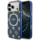Guess IML Peony Dot MagSafe Hülle für iPhone 17 Pro Max - Blau
