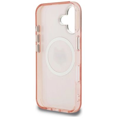 7. Karl Lagerfeld IML Choupette Head Logo MagSafe iPhone 16 Hülle - Pink