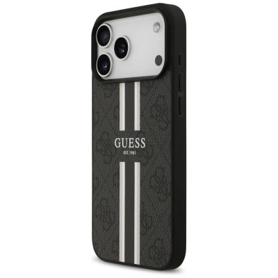2. Guess 4G MagSafe-Hülle mit Printstreifen für iPhone 17 Pro Max – Schwarz