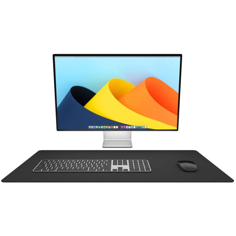 2. Twelve South DeskPad veganes Leder - Schreibtischunterlage aus veganem Leder (schwarz)