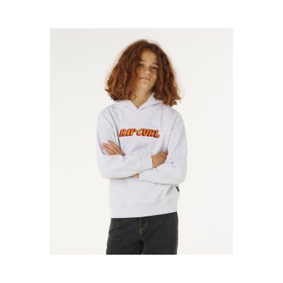 RIP CURL Eternal Shred Logo Hood-Boy Grau