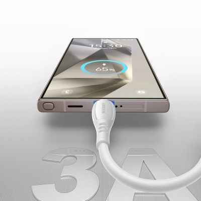 6. Joyroom S-A59 Vibrant Series 3A USB-A- auf USB-C-Kabel, 1,2 m, weiß