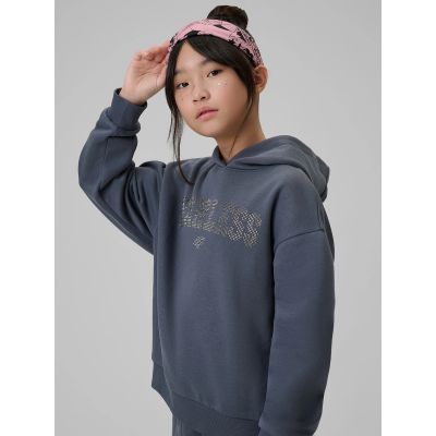 4. Lockerer Mädchen-Sweatshirt mit Kapuze 4F 4FJRSS26TSWSF2627-22S