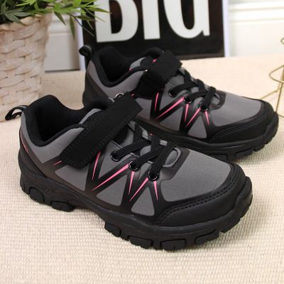 2. American Club Jr AM902A Wanderschuhe mit Klettverschluss, Grau 
