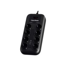 CyberPower P0820SUF0-DE Überspannungsschutz, Schwarz, 8 x Netzsteckdosen, 200–250 V, 1,8 m