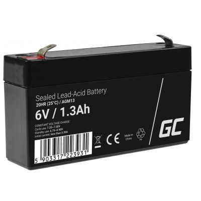 3. GREEN CELL GEL-BATTERIE AGM13 6V 1,3AH