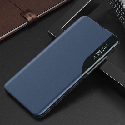 15. Eco Leather View Hülle für Samsung Galaxy A24 4G mit Klappständer schwarz