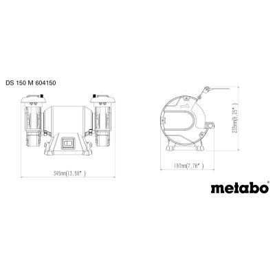 4. METABO Tischschleifmaschine DS 150 M 370W