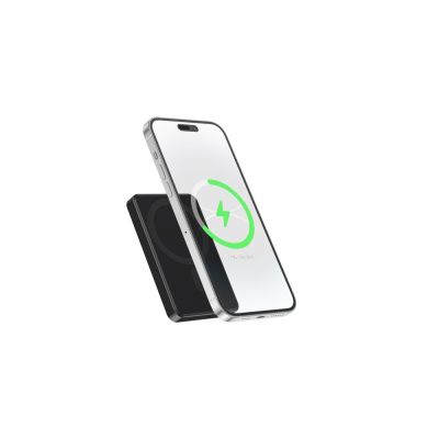 5. GEMBIRD Powerbank mit kabelloser Ladefunktion, 15 W, 5000 mAh, Schwarz