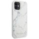 7. Guess Marble Case für iPhone 12 mini 5,4" - Weiß