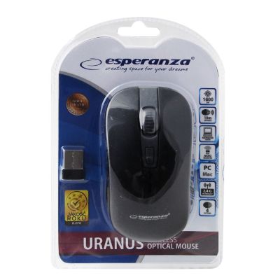 3. Esperanza EM126EK Maus (optisch; 1600 DPI; schwarz)