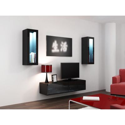3. TV-Schrank VIGO '140' 30/140/40 schwarz/schwarz