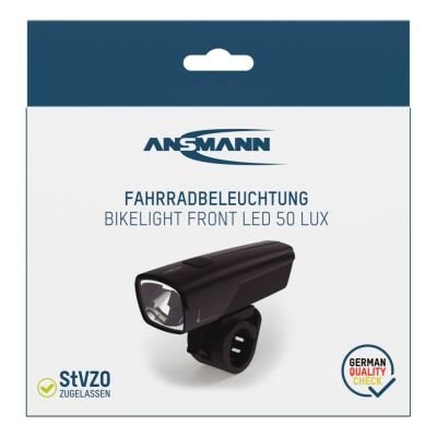 10. Ansmann 1600-0524 Fahrradlicht LED-Frontlicht 50 lm