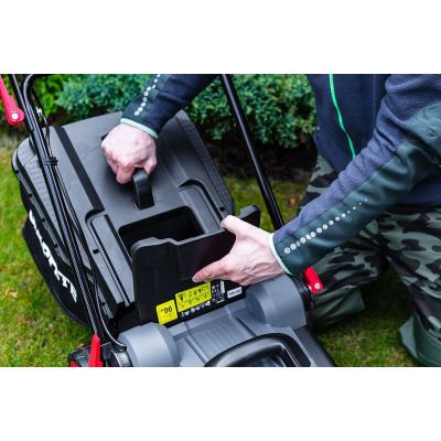 11. Elektrischer Rasenmäher 1500W Graphit, Schnittbreite 360mm