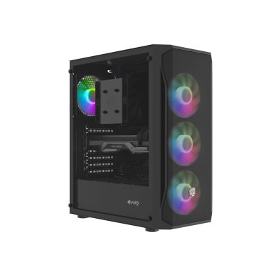 17. FURY COMPUTERGEHÄUSE FURY SHOBO SH4F RGB MIDI MIT FENSTER SCHWARZ
