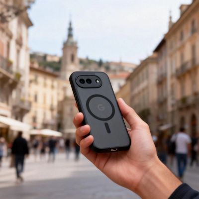 3. Tech-Protect Magmat MagSafe Hülle für Google Pixel 10A - Halbtransparent