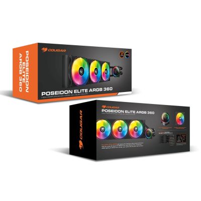 3. COUGAR Poseidon Elite 360 CPU-Wasserkühler, ARGB