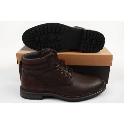 9. Wrangler Herrenschuhe George Stiefeletten, braune Stiefeletten mit Reißverschluss