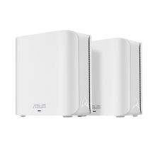 ASUS ZenWiFi BD4 Dual-Band-WiFi-7-Mesh, 3600 Mbit/s, 2er-Pack, zwei 2,5-Gbit/s-Ports, inklusive Sicherheits- und Kindersicherungsfunktionen, Smart-Home-Master-SSIDs
