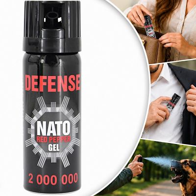 Pfefferspray-Abwehrgel NATO 2 ml, Kegel 50 ml 40050-C SHARG
